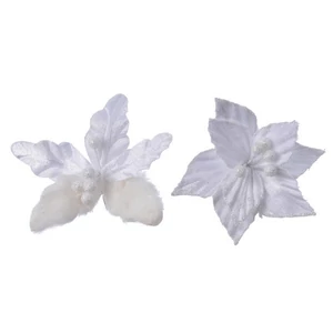 Mikulásvirág karácsonyi 24' csiptetős, 2 féle 2cm sdkae