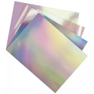 Színes karton és fólia keverék 25x35cm 12ív/csomag  irizáló