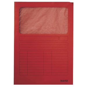 Karton mappa Leitz Ablakos karton piros Leitz 10 db rendelési egység ár 1db-ra