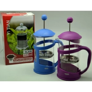 Kávé és Tea készítő 600ml, üveg műanyag 233051