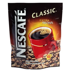 Kávé Nescafe Classic instant kávé utántöltő, 75 g KHK010
