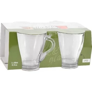 Bögre üveg 300ml 4db-os szett