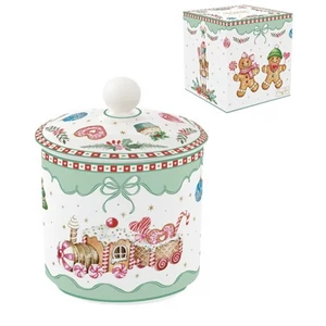 Keksztároló Porcelán 10,5x18cm, dobozban, Sweet Christmas