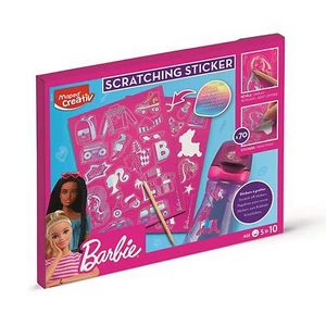 Képkarcoló matricás készlet MAPED CREATIV Barbie Scratching