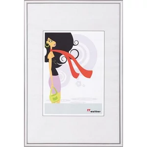 Képkeret 10x15cm New Lifestyle ezüst műanyag álló/fekvő képkeret 690-KV015S