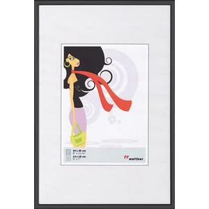 Képkeret 10x15cm New Lifestyle fekete műanyag álló/fekvő képkeret 690-KV015B