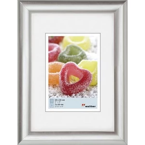 Képkeret 10x15cm Trendstyle ezüst műanyag álló/fekvőKépkeret 690-KV015S
