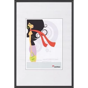 Képkeret 20x30cm New Lifestyle fekete műanyag álló/fekvő képkeret 690-KV030B