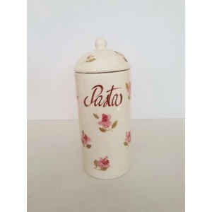Tésztatartó kerámia 10,5x26cm Violin rózsás, kézzel festett