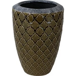 Váza kerámia khaki 19x27cm