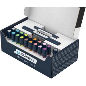 Kétvégű marker készlet 27 darabos, Paint-It 040 Twin marker Set 2, 10 különböző szín
