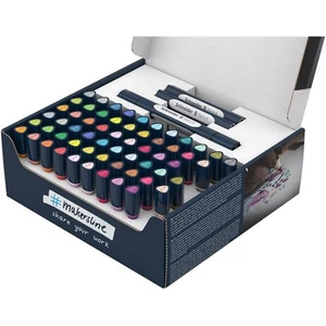 Kétvégű marker készlet 72 darabos, Paint-It 040 Set complete, 30 különböző szín
