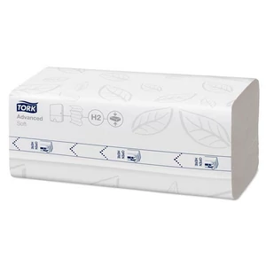 Kéztörlő tömörített Interfold 2 réteg 200lap H2 rendszer Advanced TORK Xpress Soft Multifold