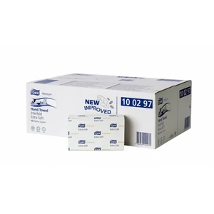 Kéztörlő hajtogatott Tork Premium Interfold ext.soft, ext.fehér 10 2rétegű H2 rendszerhez 21cso/kar 100297