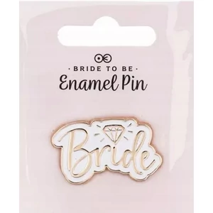 Party kitűző "Bride rose gold