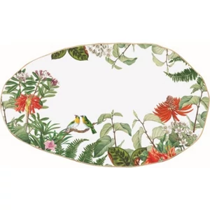 Kínálótál porcelán 36x21,5cm, Exotica tojás forma 