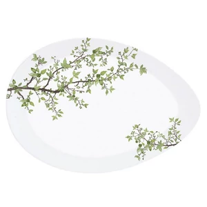 Tál kínálótál porcelán tojás forma, 24x16,5cm dobozban Natura
