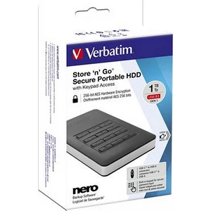 Kölső memória SSD 1TB VERBATIM Store`n`Go, USB3.1 fekete Adattárolók VERBATIM 53230