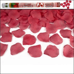 Party konfetti ágyú 60cm Valen piros rózsaszírmokkal töltött Valentin napi kellék
