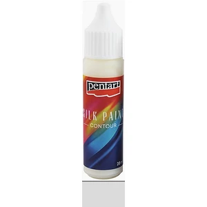 Kontúrozó selyemhez 20ml Pentart ezüst Pentart