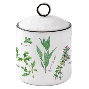 Konyhai tároló Porcelán 10,5x15,5cm,Herbarium