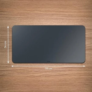 Könyökalátét újrahasznosított bőr 70x36 cm LEITZ sötétszürke