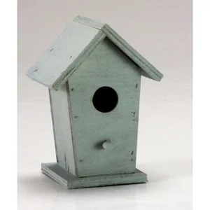 Fa madáretető szürke 6x6,7x10cm