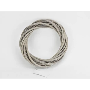 Koszorú vesszőből 15cm szürke 15cm