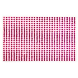 Kreatív dekor strasszkő öntapa rózsaszín átm:3mm 25