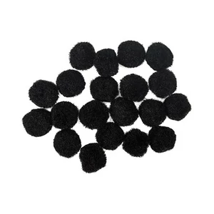Kreatív dekoráció Junior pompom, fekete 20mm 20db/csomag, 137461