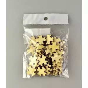 Kreatív fa puzzle elemek 2x2cm, 3mm vastag 50db/csomag