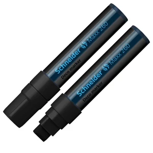 Krétamarker Schneider Maxx 260 5-15mm fekete folyékony kréta Írószerek SCHNEIDER 126001