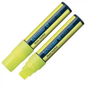 Krétamarker Schneider Maxx 260 5-15mm sárga folyékony kréta Írószerek SCHNEIDER 126005