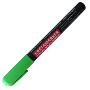 Krétamarker 3-6mm zöld kerek-vágott heggyel(forgatható heggyel) üvegmarker