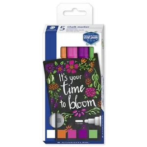 Krétamarker készlet Staedtler 2,4mm, kúpos, Lumocolor 344 5 különböző szín