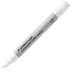 Krétamarker Staedtler 2,4mm, kúpos, Lumocolor 344 fehér