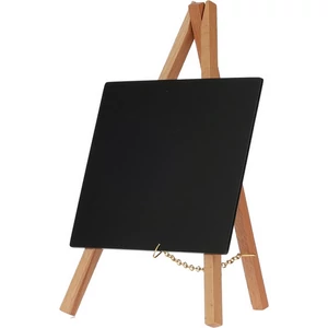 Krétatábla 15x15cm ARTIS '24 törlővel+ állvánnyal filctollal kpm asztali krétás tábla