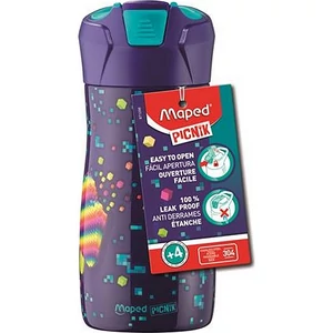 Kulacs 430ml Maped Picnik rozsdamentes acél, Pixel Party Concept Kids