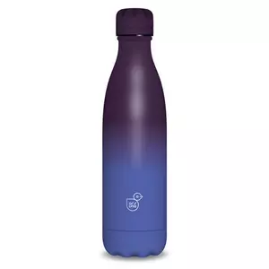 Kulacs Ars Una 500ml Duplafalú Fémkulacs Blue-Purple 55811491 Biztonságizáras prémium kulacs