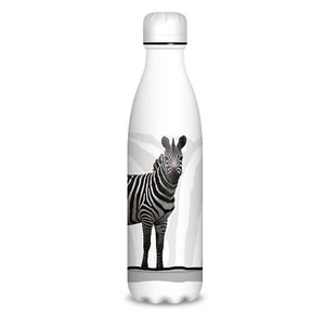 Kulacs Ars Una 500ml Duplafalú Fémkulacs Zebra (5160) 22 55811606 Biztonságizáras PBA mentes kula