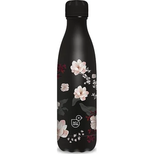 Kulacs fém 500ml Ars Una 24'' duplafalú Flowery black (5374) 55813747 Prémium minőség