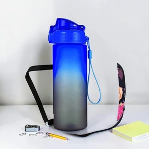 Kulacs OXY CLICK  600 ml Ombre fekete-kék BPA-mentes