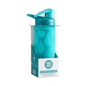 Kulacs Wabo 450ml zöld, üveg, csatos