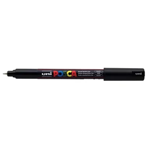 Decormarker UNI-BALL Posca 0,7mm fekete akril marker Írószerek UNI-BALL PC-1MR