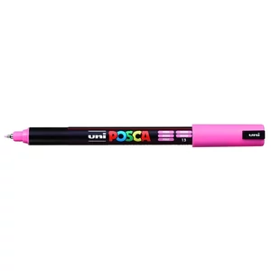 Decormarker UNI-BALL Posca 0,7mm vízbázisu akril marker rózsaszín Írószerek UNI Posca  PC-1MR
