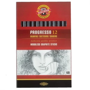 Lakkba foglalt grafitrúd 6B Koh-I-Noor 8911/6B Progresso Művészeti termék - grafitrúd