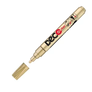 Lakkmarker deco marker arany kerek hegyű 2-4mm lakkfilc, fémre, fára, műanyagra