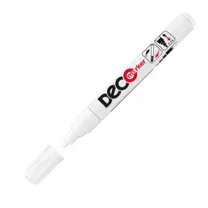 Lakkmarker deco marker fehér kerek hegyű 2-4mm lakkfilc, fémre, fára, műanyagra