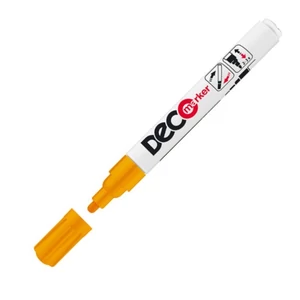Lakkmarker deco marker narancs kerek hegyű 2-4mm lakkfilc, fémre, fára, műanyagra