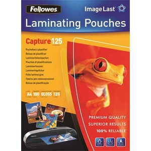 LamináLó fólia 125mik Fellowes A4 fényes lamináló fólia 100db/csom